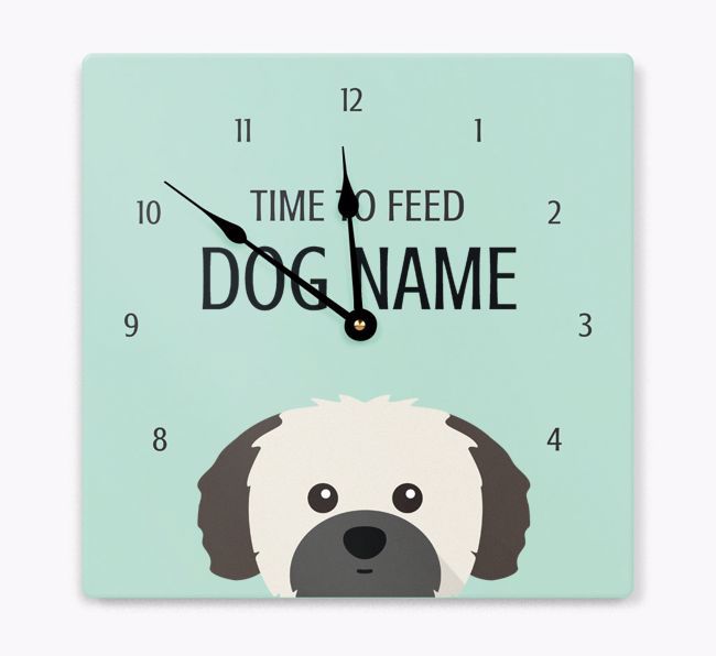 Tick Tock 'O' Clock: Personalised {breedFullName} Wall Clock